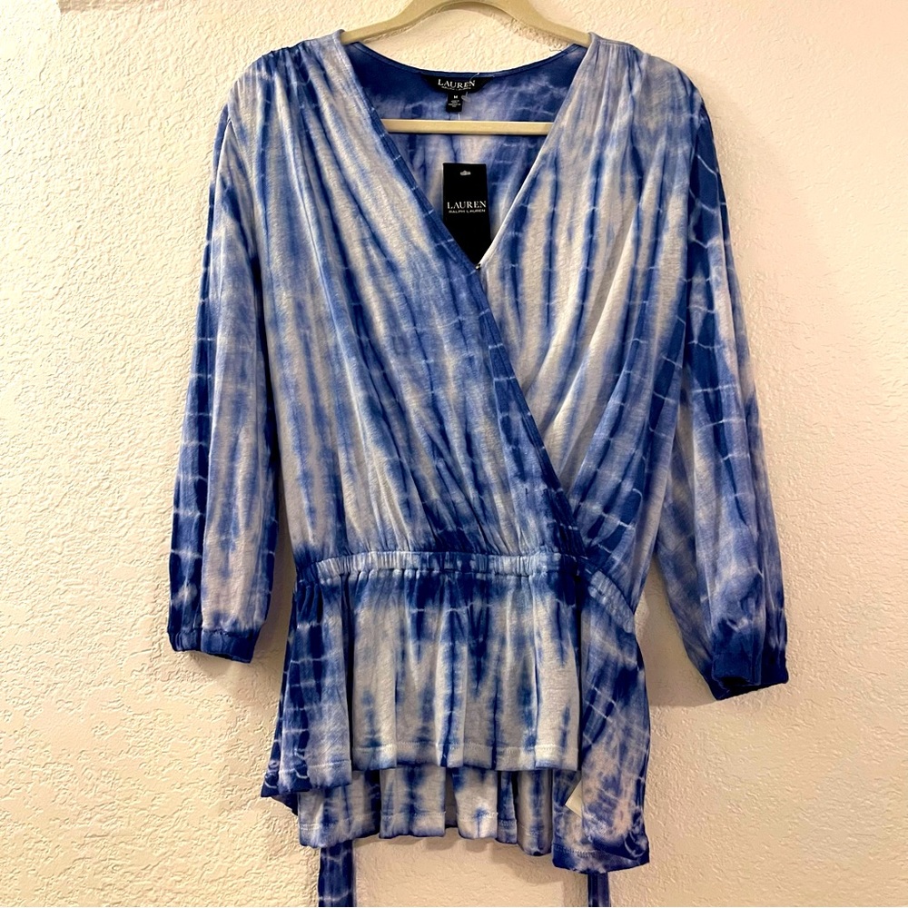 NWT $125 RALPH LAUREN TIE DYE TOP